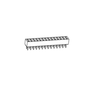 PH2.54*H5.1mm Female Header Double row U-Type Straight series